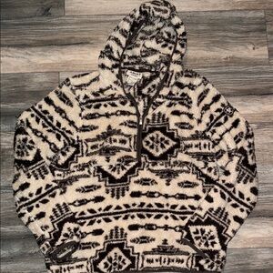 Ariat Women's Fleece Jacket in Brown and Cream